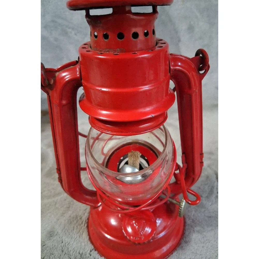 Vintage Winged Wheel No 350 Red Kerosene Lantern Japan Unused‎ Skater Mini Lamp